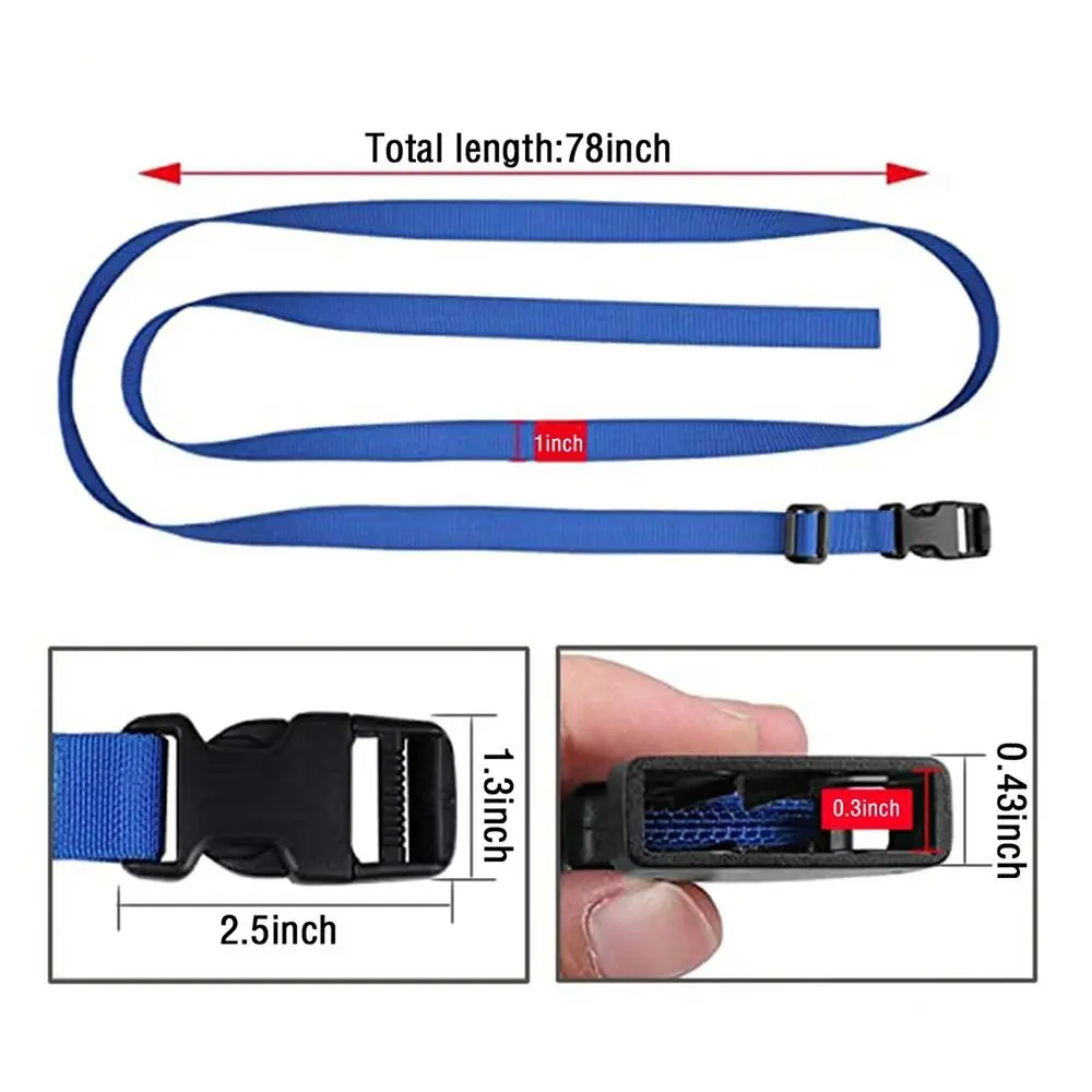 Nylon Luggage Bundling Packing Straps Adjustable Baggage Belts Packing Protective Belt for Car Moto