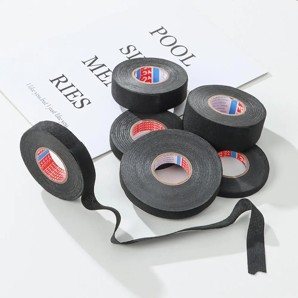10/15/20M Wire Harness Tape Cloth Fabric Adhesive Heat-resistant Loom Wrapping Tape for Automotive Electrical Insulation Cable