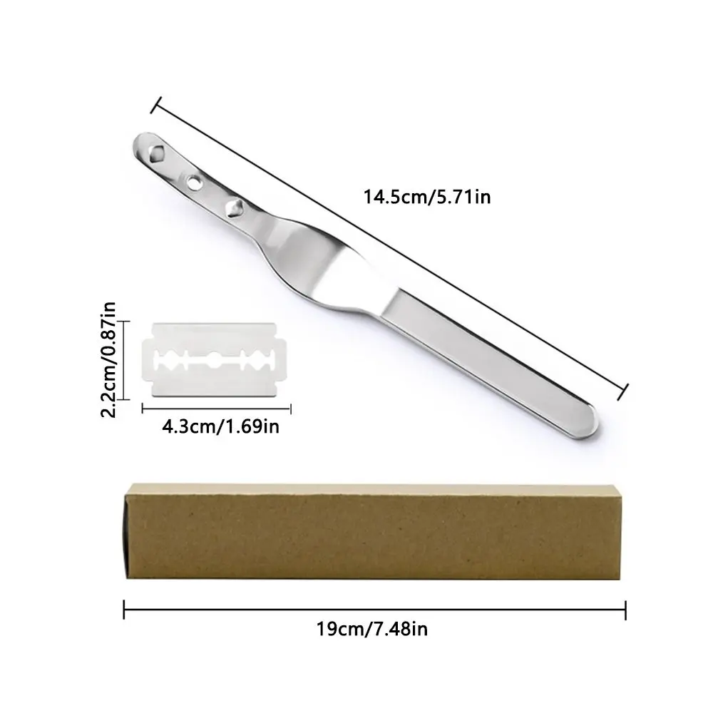 Bread Lame Cutter with Leather Bag 5 Blades French Bread Scorer Dough Scoring Tools Slashing Tool for Sourdough Bread Bakers