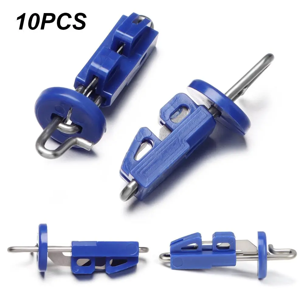 10pcs Sea Fishing Splash Down Solo Hook Bait Clip Breakaway Style Bait Release Clip Multifunction Pesca Iscas Tackle Tools