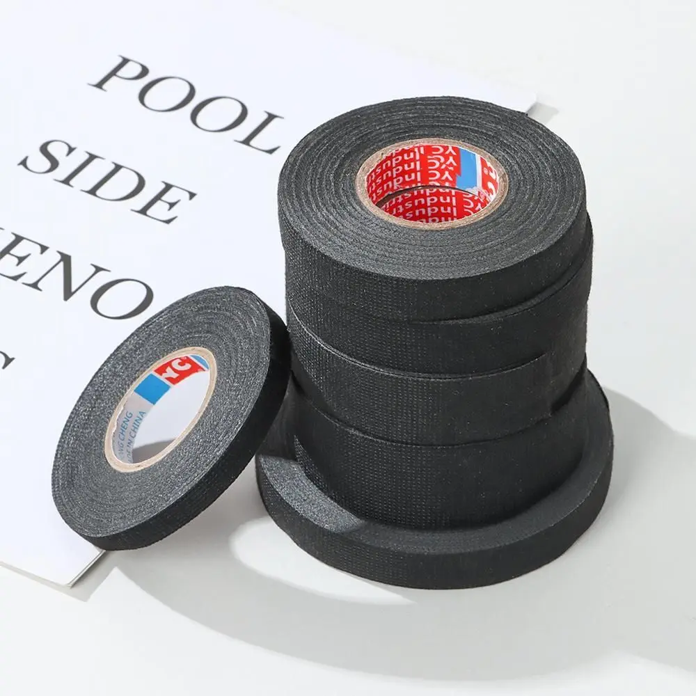 10/15/20M Wire Harness Tape Cloth Fabric Adhesive Heat-resistant Loom Wrapping Tape for Automotive Electrical Insulation Cable