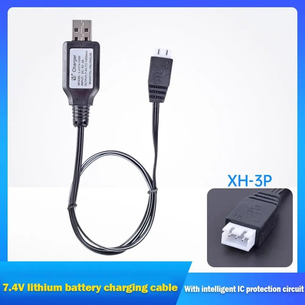 7.4V 1000mA XH-3P USB Charger Lipo Li-ion Battery RC Toys Aircraft Car Robot Helicopter Charging LED Indicator