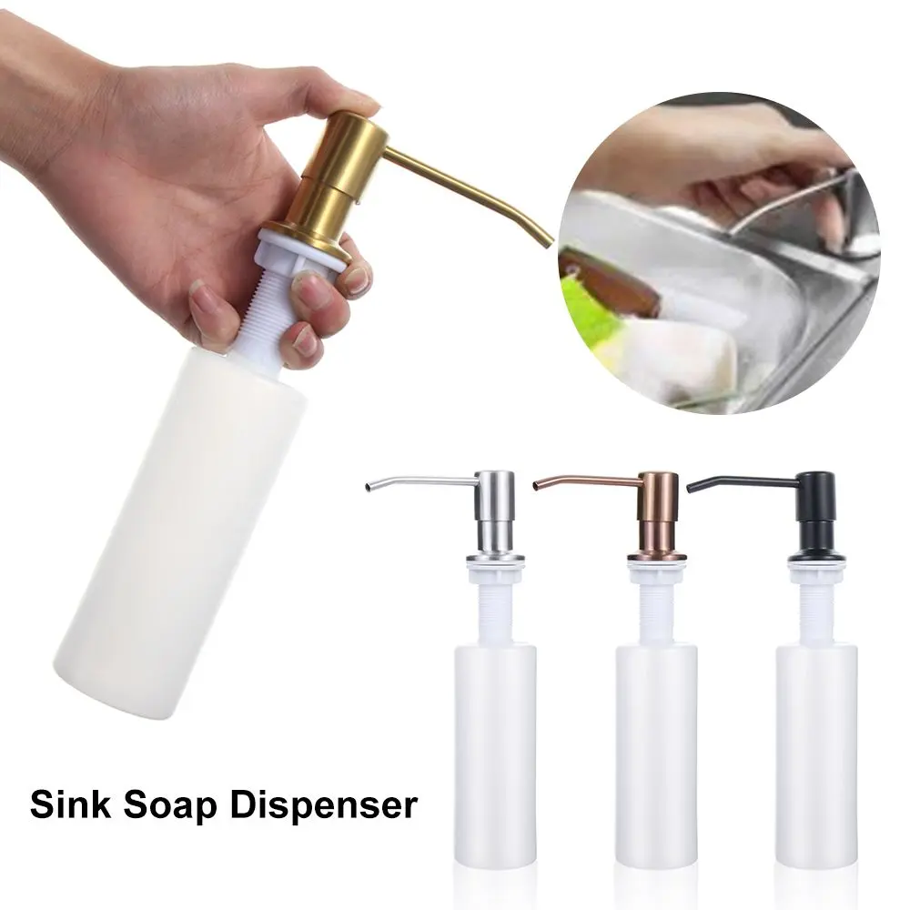 Kitchen Sink Soap Dispenser Detergent Liquid Hand Wash Dispenser Pump Bathroom Accessories Countertop Lotion Storage Bottle