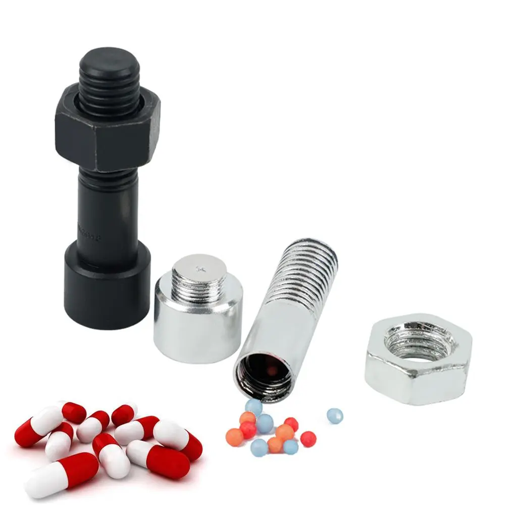 1PC Screw Stash Secret Container Money Bolt Safe Box Hidden Jewelry Nut Pill Case Health Care Organizer Accessories