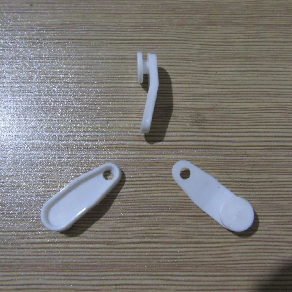 50 Pcs White Curtain Track Clips Easy To Use Durable Multifunction Curtain Accessories Plastic Curtain Track Hooks Bedroom