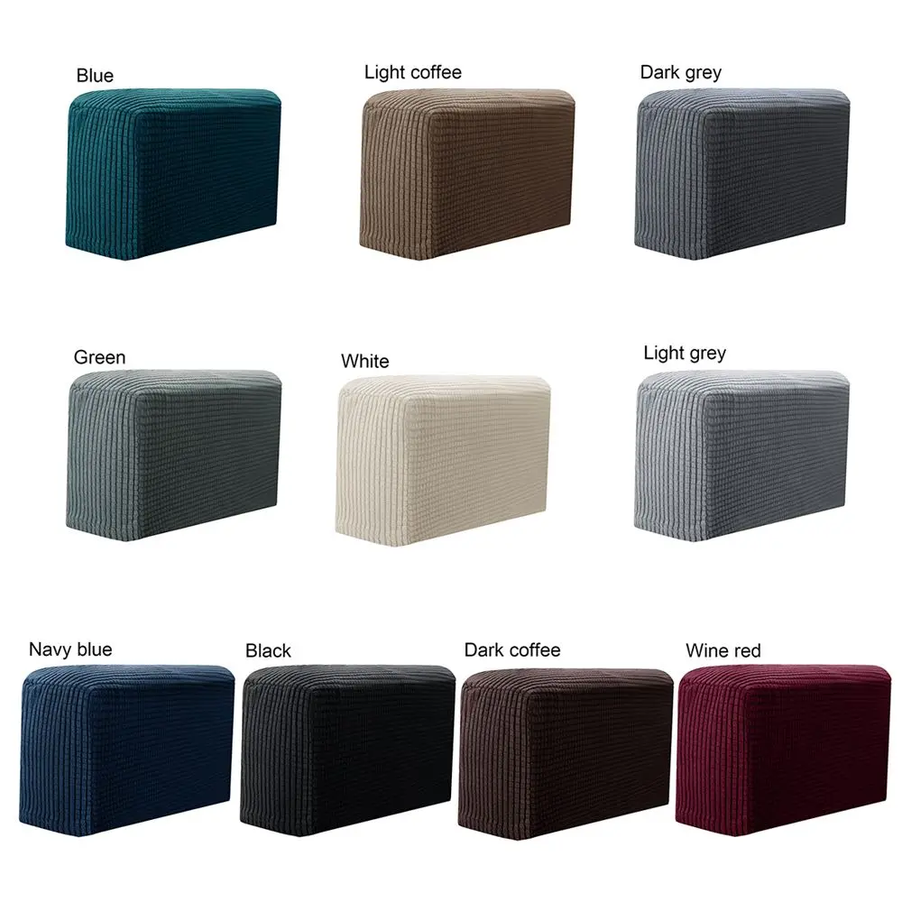 2PCS Removable Chair Furniture Armrest Covers Couch Arm Protector Home & Living Sofa Cover