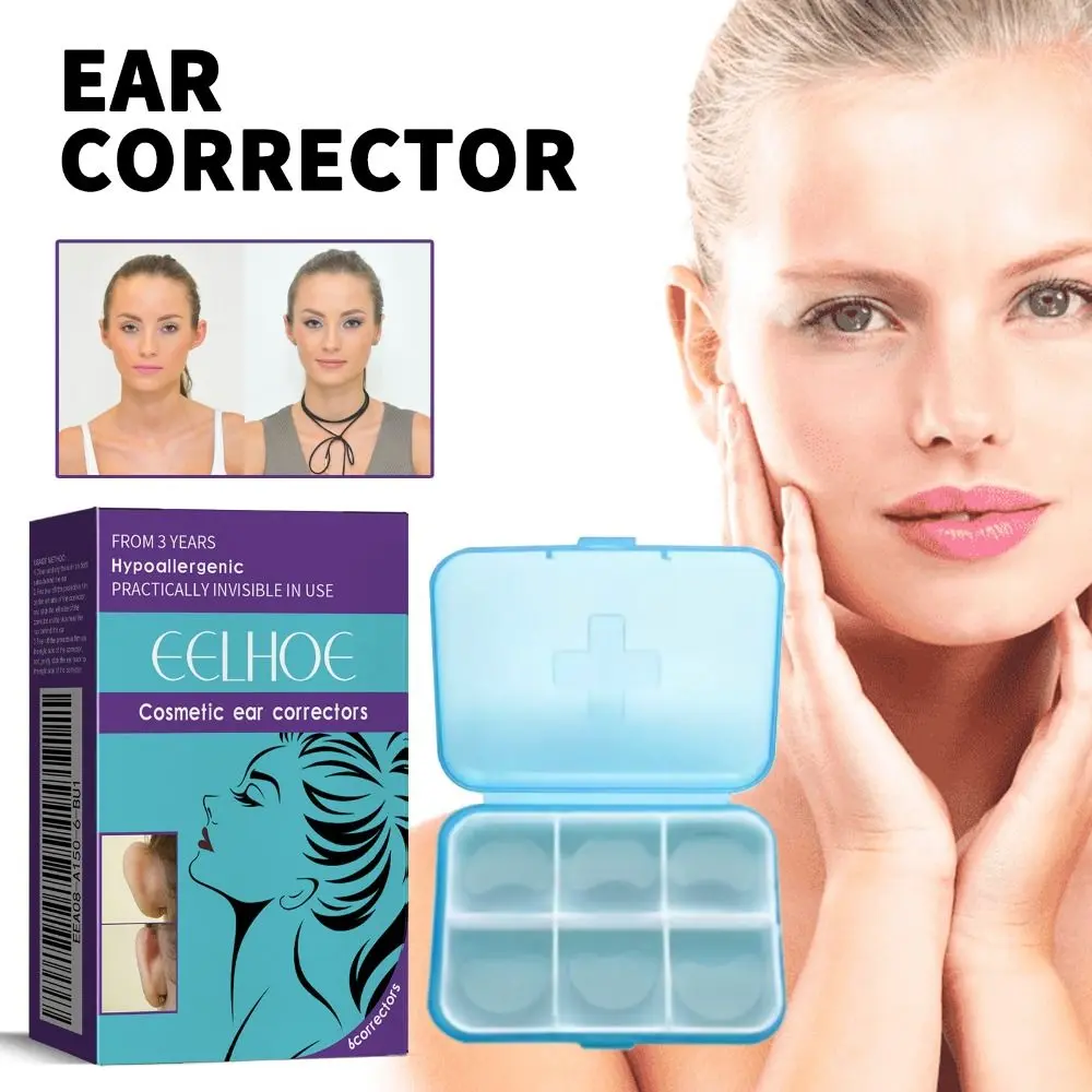 Ear Corrector Auricle Valgus Correction Waterproof Ear Stickers Transparent Silicone Orthotics  For All Ages