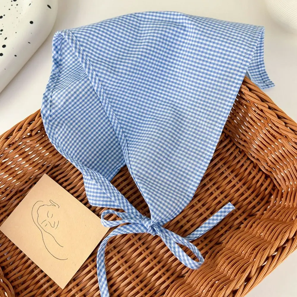 New Pastoral Style Bandana Headband Women's Triangle Headscarf Hair Bands Spring Summer Girl Fashion Decoration Ties Hair Scarf