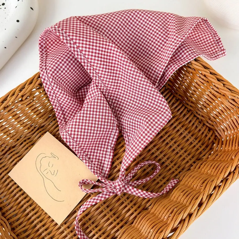 New Pastoral Style Bandana Headband Women's Triangle Headscarf Hair Bands Spring Summer Girl Fashion Decoration Ties Hair Scarf