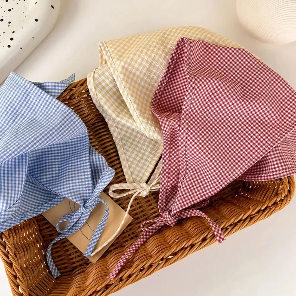 New Pastoral Style Bandana Headband Women's Triangle Headscarf Hair Bands Spring Summer Girl Fashion Decoration Ties Hair Scarf