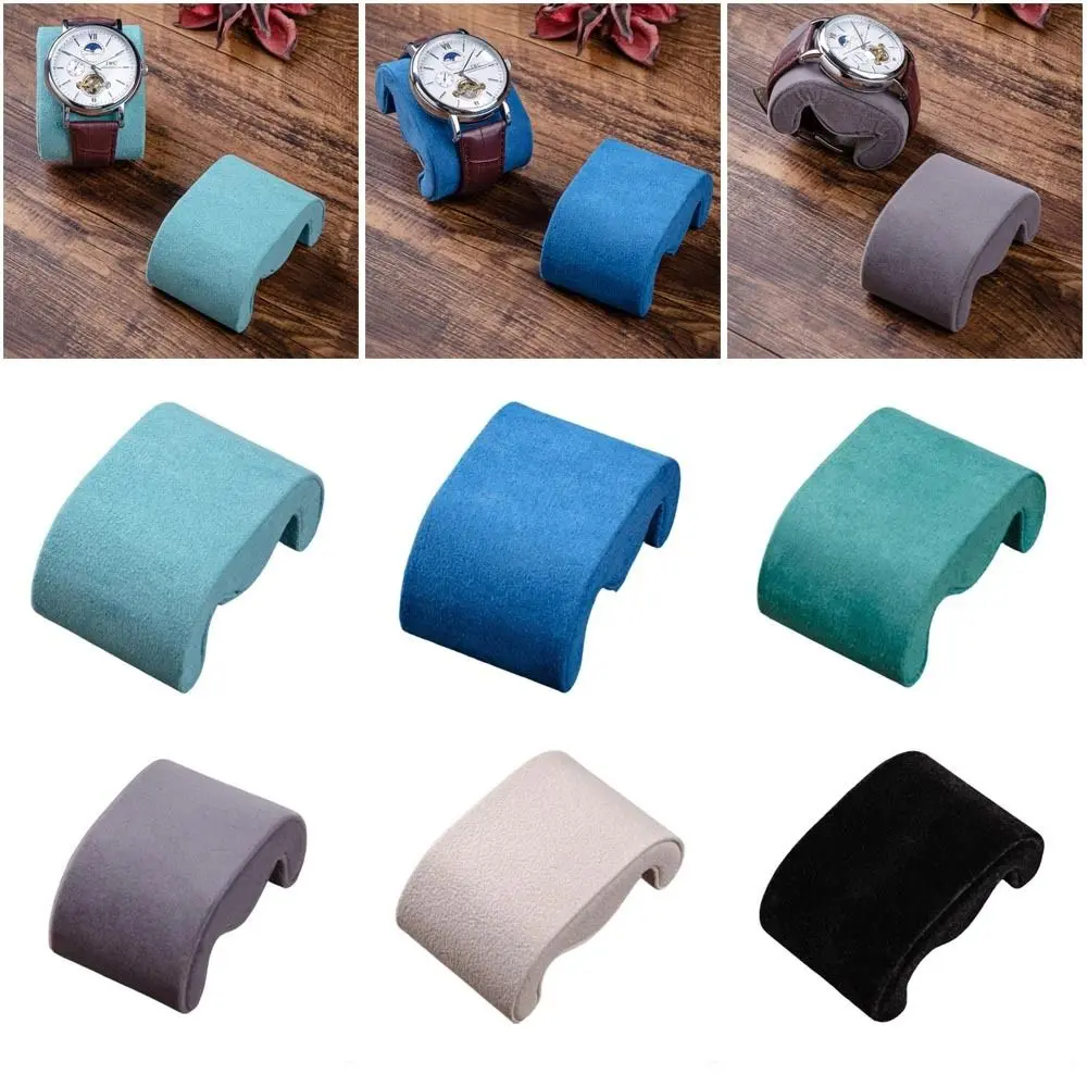Watches Storage Pillow Women Jewelry Bracelet Display Storage Velvet Wristwatch Fixed Pillows Watch Boxes Accessory