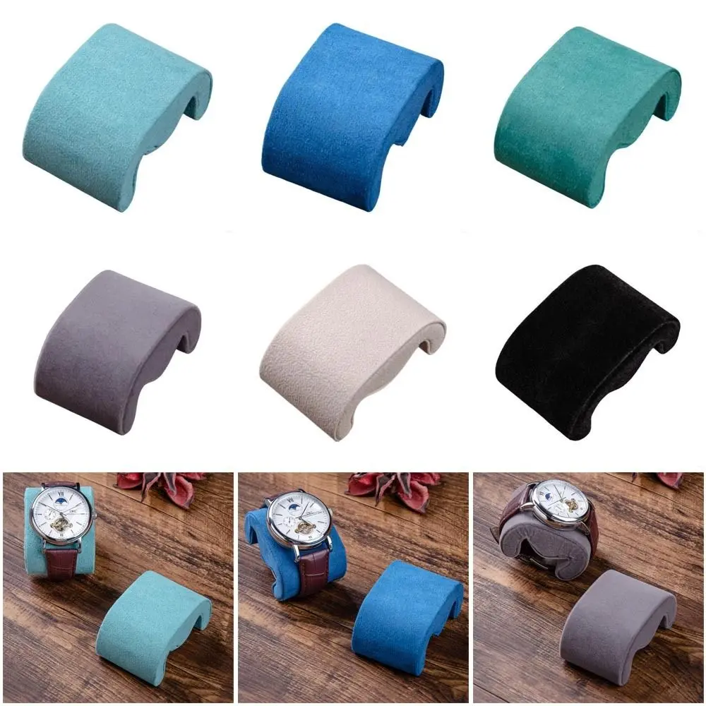 Watches Storage Pillow Women Jewelry Bracelet Display Storage Velvet Wristwatch Fixed Pillows Watch Boxes Accessory