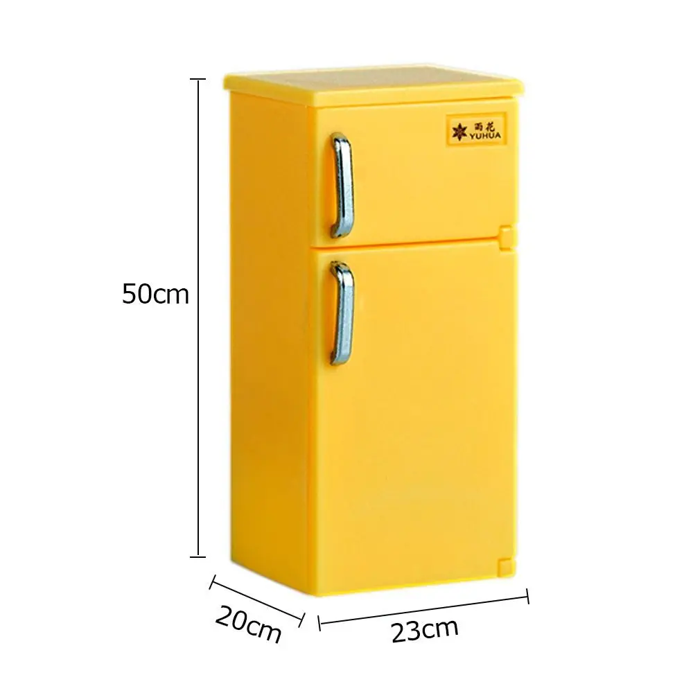 for Blyth Doll Toy 1/12 Miniature Fridge Model Doll House Fridge Retro Kitchen Appliances