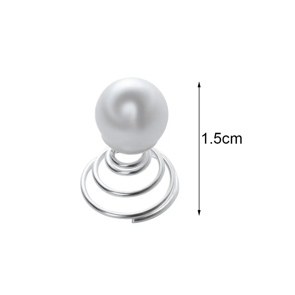 12pcs Bridal Crystal Pearl Flower Spiral Twist Hair Pins Clips Wedding Jewelry Bride Headdress Women Hair Accessories