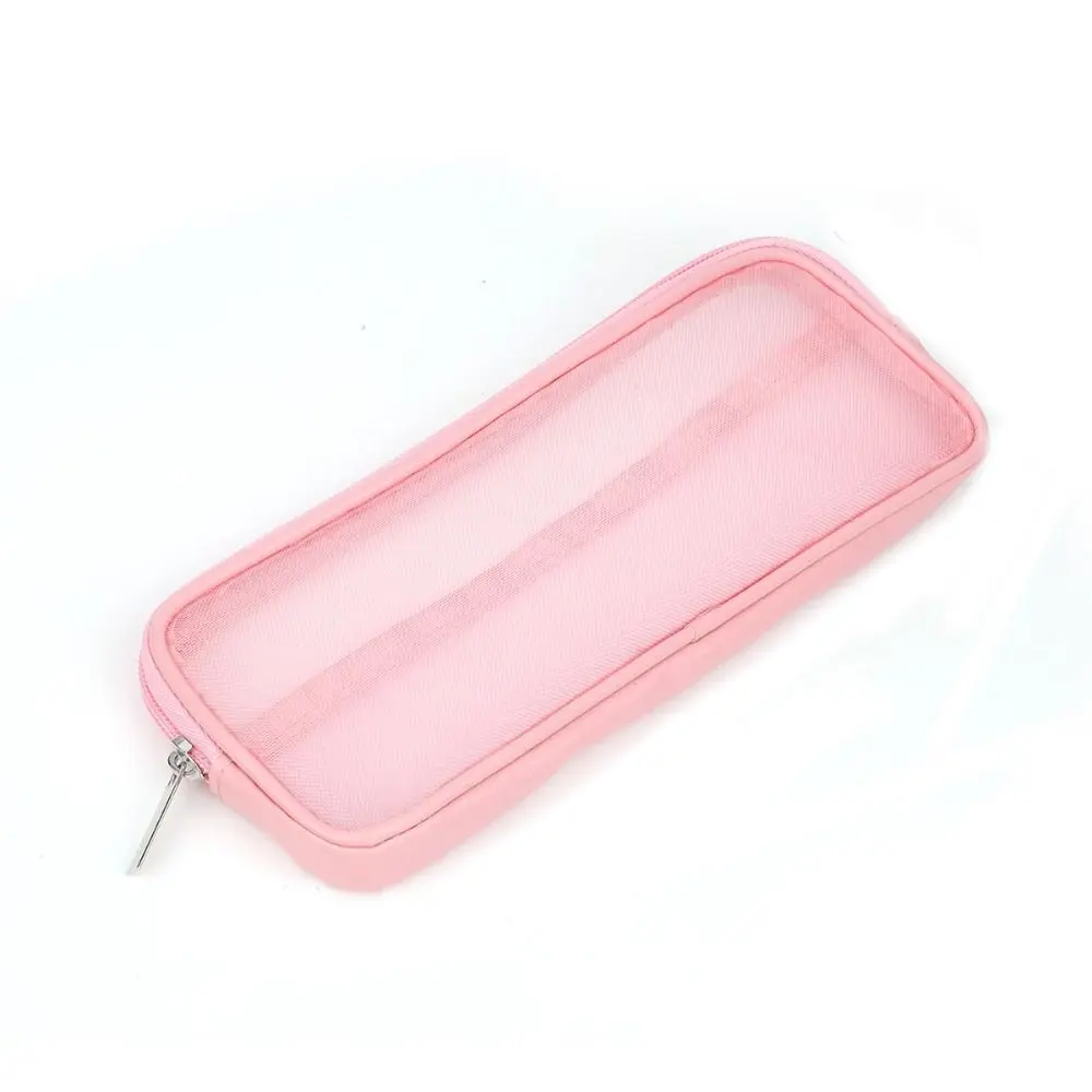 New Mesh Design Makeup Brush Travel Case Multipurpose with Zipper Beauty Tools Organizer Cosmetic Toiletry Bag Travel Use