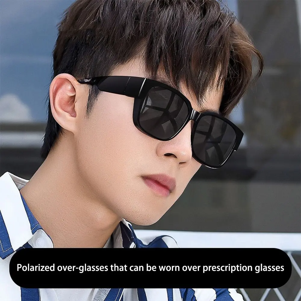That Can Be Worn over Other Glasses for Driving Riding Fit Over Glasses Sunglasses Polarized Wrap Around Square Shades