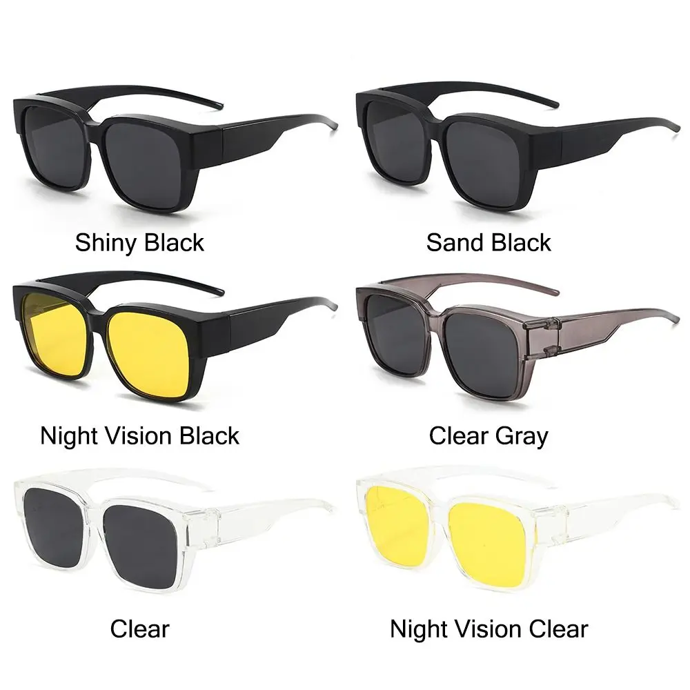 That Can Be Worn over Other Glasses for Driving Riding Fit Over Glasses Sunglasses Polarized Wrap Around Square Shades