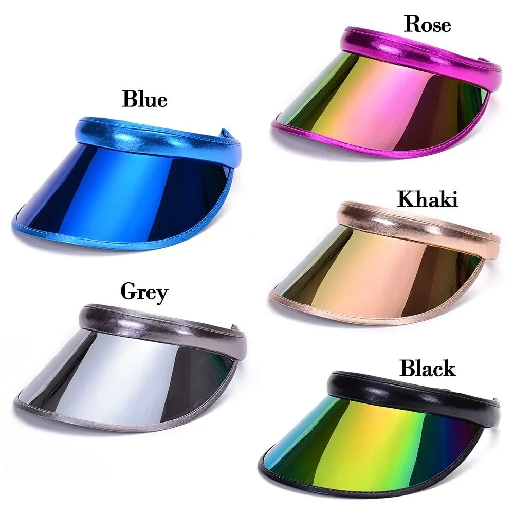 PVC Women Men Transparent Summer Baseball Hat Anti-UV Sunshade Hat Bicycle Sun Hat Visor Caps