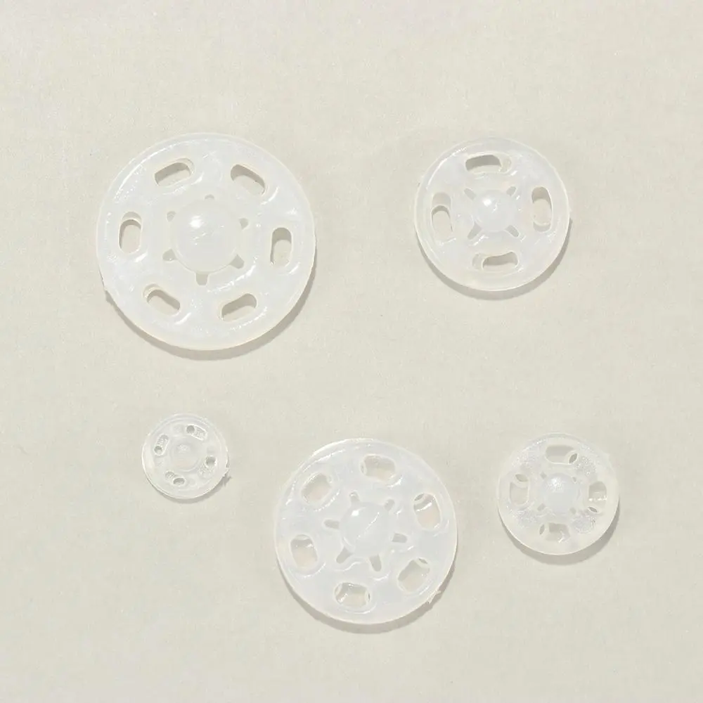 100pcs 7mm/10mm/13mm/15mm/18mm ABS Plastic Snap Fasteners Press Button Stud Sewing Accessory DIY Crafts Handmade