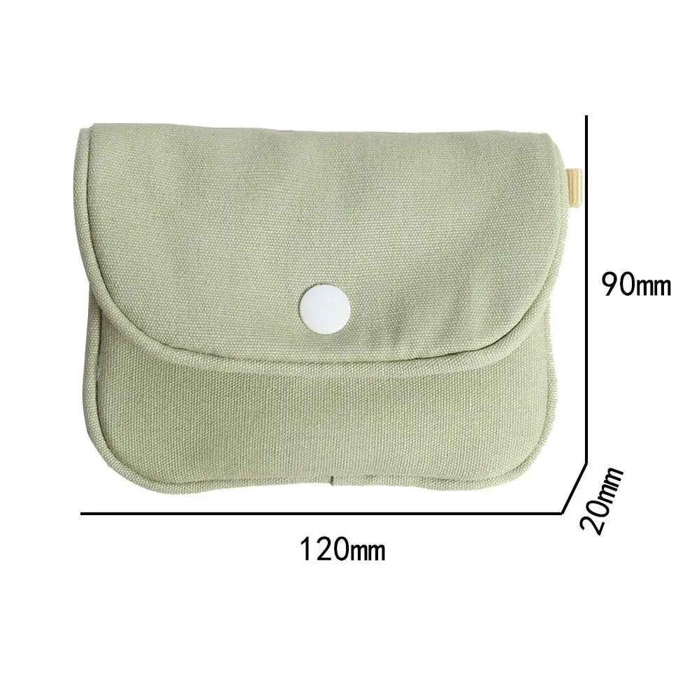 Portable Coin Purse New Cotton Mini Cash Wallet Solid Color Lightweight Headphone Bag Women
