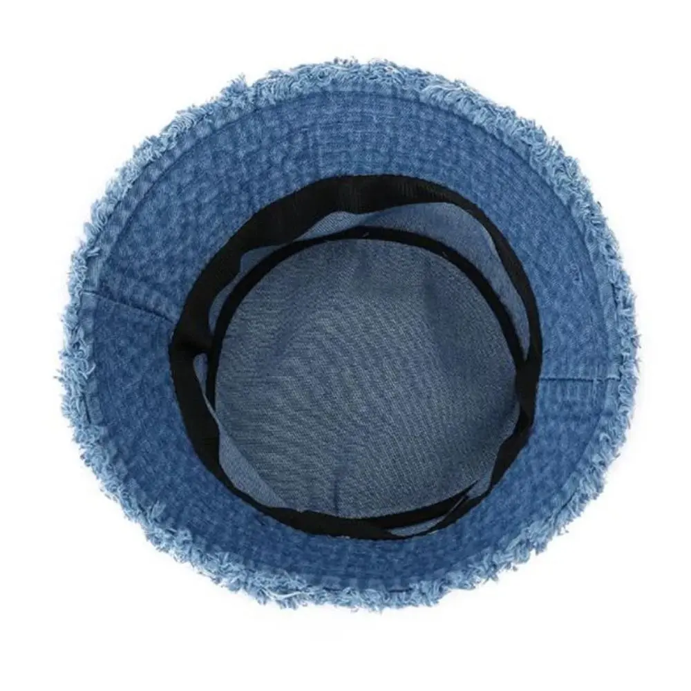 Cotton Bob Panama Summer Sun Hat Fashion Foldable Travel Outdoor Reversible Fisherman Hat Jeans Fishing Sun Hat Men Women
