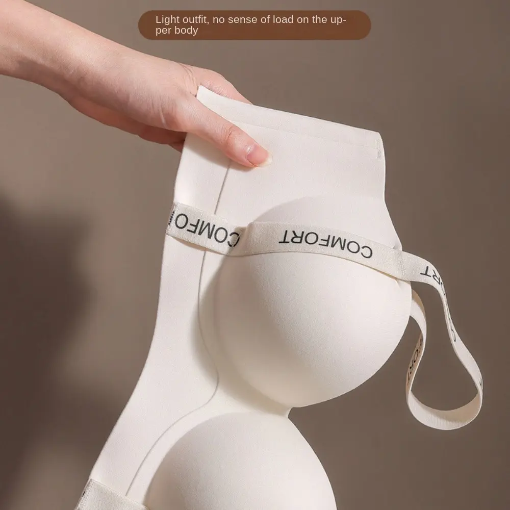 Push-up lingerie, extra thick, no steel frame, large size for women sexy pop-up cup bra