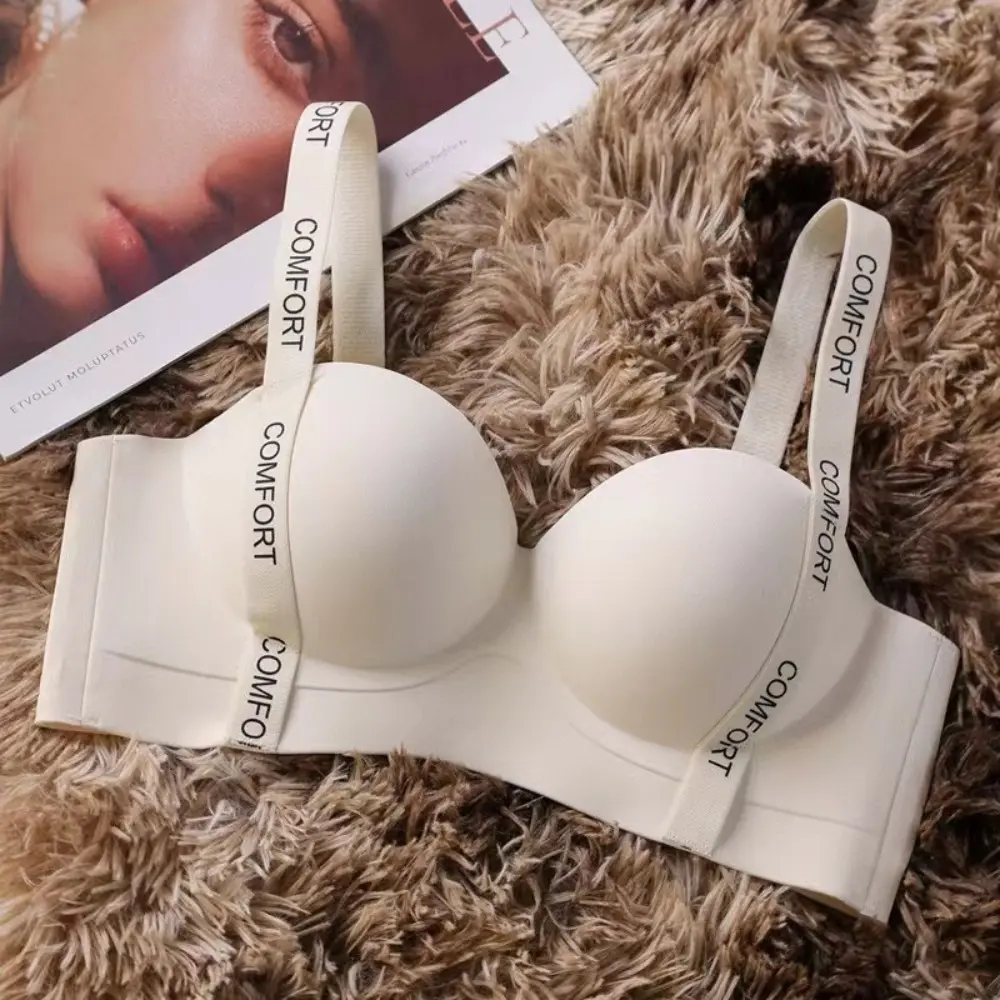 Push-up lingerie, extra thick, no steel frame, large size for women sexy pop-up cup bra