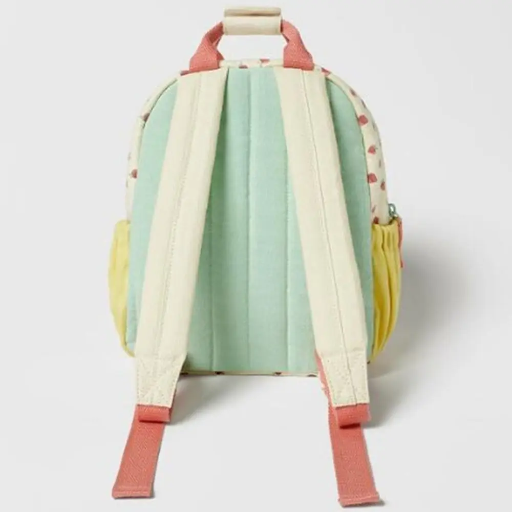 Personalized Embroidered Strawberry Kid Backpack Customized Children's Name Schoolbag Gift Baby Stroller Bag Back To School Gift
