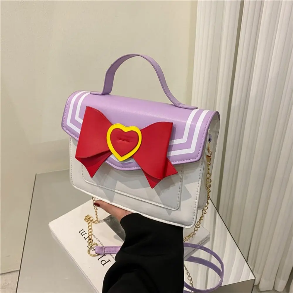 Japanese Bowknot Designer Purses and Handbags Kawaii Shoulder Bag for Young Girls Women Crossbody Bag Uniform Messenger Bag