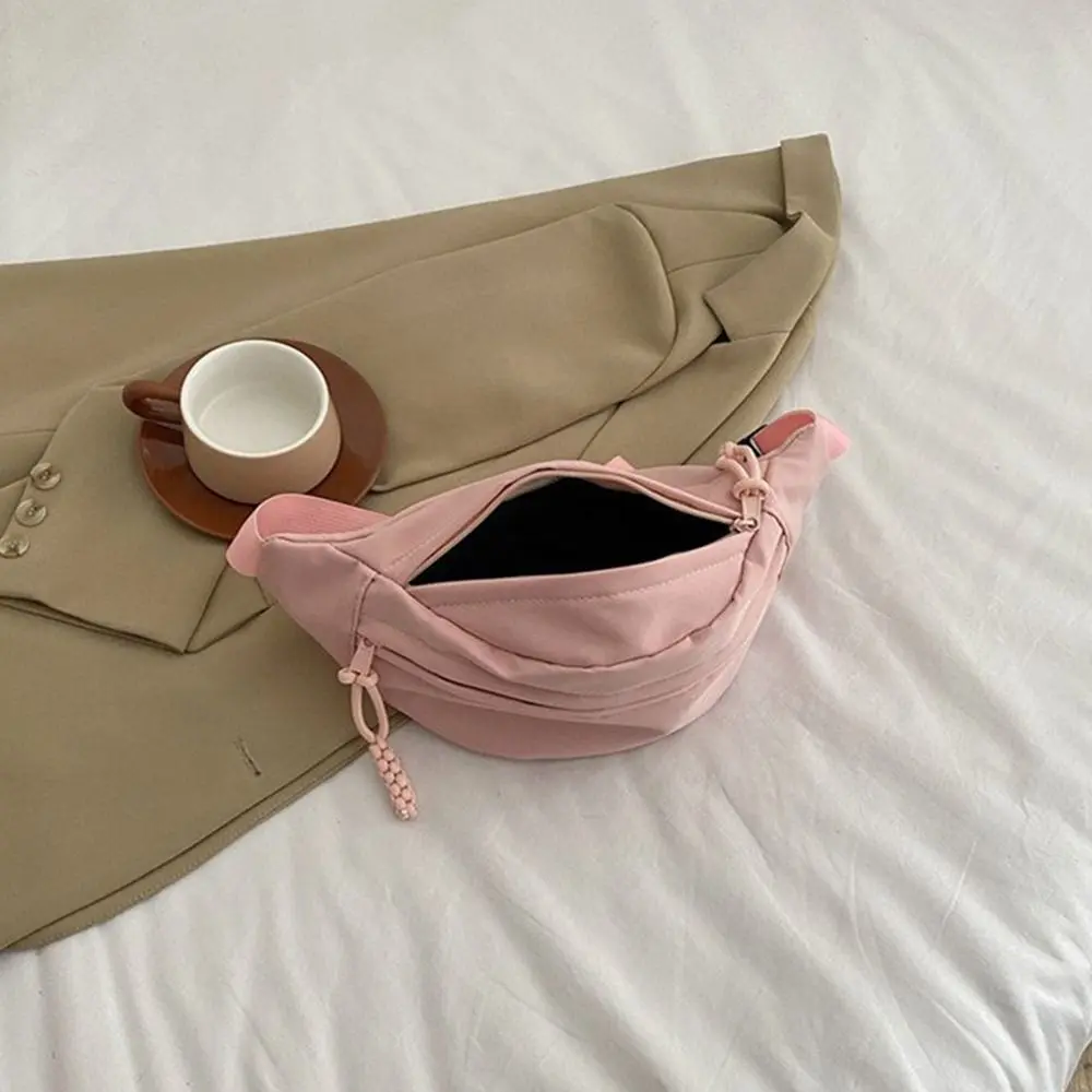 Ladies Canvas Crossbody Bags Solid Color Women Sling Waist Pack Women's Chest Bag Waterproof Hiking Bag Handbags