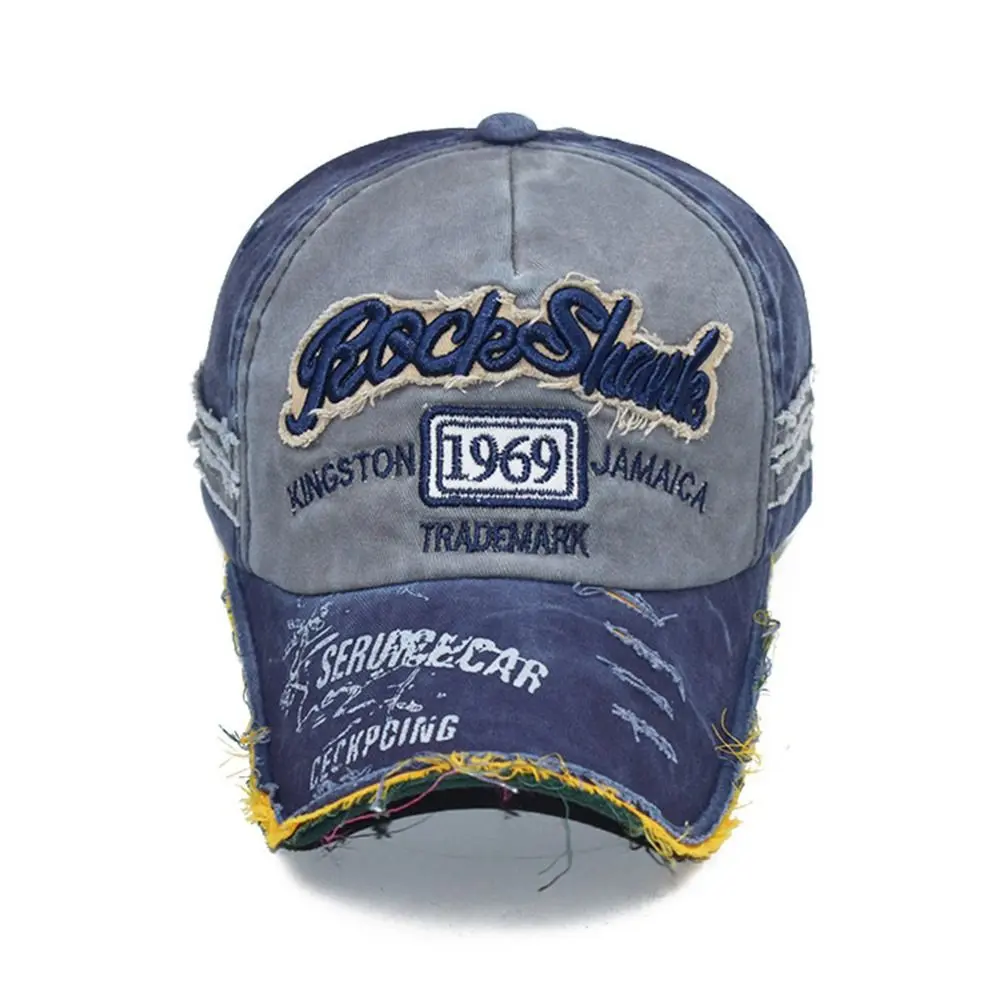 Embroidery Baseball Caps Men Women Retro Washed Cotton Snapback Caps Outdoor Sports Visor Sun Hat Unisex