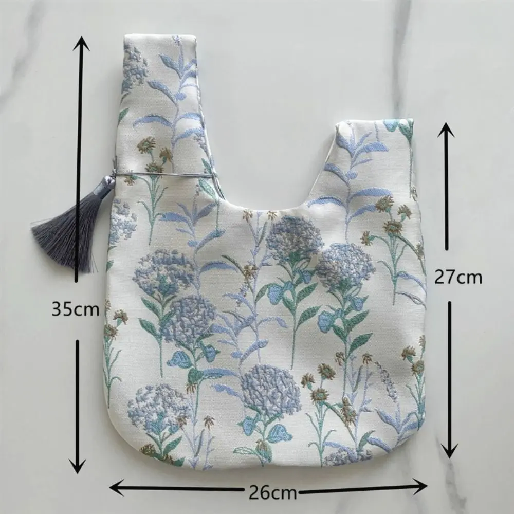 3Colors Tassel Wrist Bag Chinese Style Tassel Pendant Gift Pouch Cheongsam Accessories Imitation Silk Embroidery Hanfu Handbag