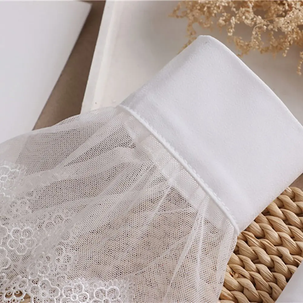 Spring Autumn Ruffles Elbow Sleeve Sweater Decorative Arm Cover Fake Cuff Detachable Sleeve Cuffs Fake Sleeve Lace Cuffs