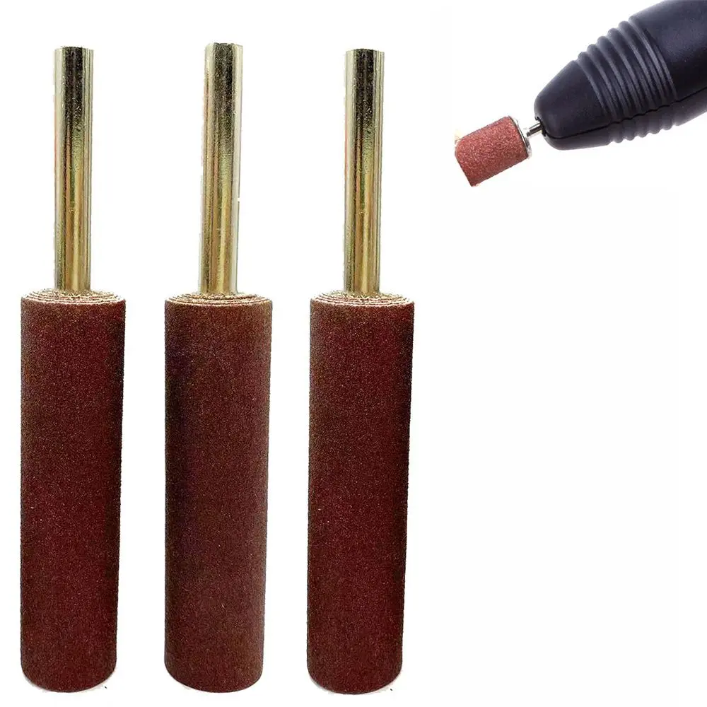 Large Cylindrical Head Sandpaper Sanding Band With Shank Sanding Drum for Drill and Rotary Accessories Abrasive Tool