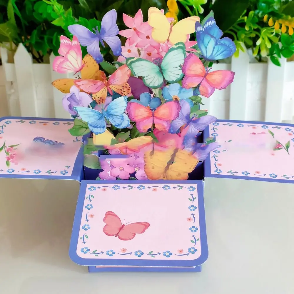 3D Pop Up Hummingbird & Flowers Happy Mother's Day Card 3D Greeting Cards