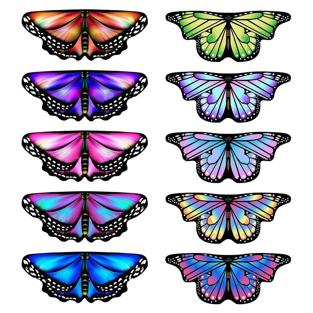 Kids  Wings Cape/Skirt Girls Fairy Shawl Pixie Cloak Fancy Dress Party Props Costume Gift