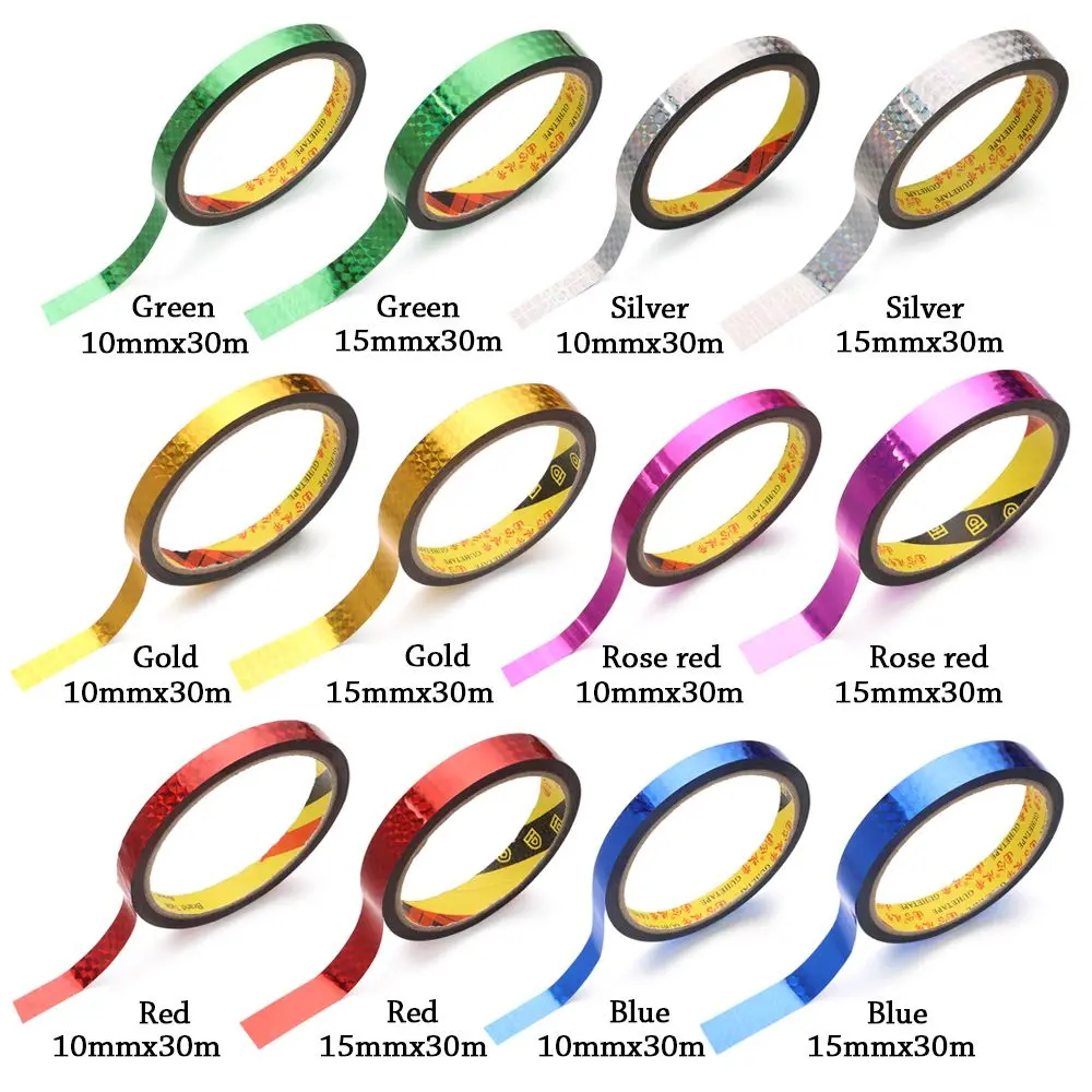 1 Roll Stickers Office Tapes DIY Colorful Laser Tape Decorative Sticky Stationery Adhesive Sticker Kids Scrapbooking Tools