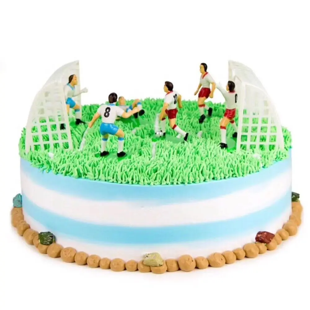 Set of 9 Figures Football Toppers for Birthday Cake and Cupcakes DIY Cake Toppers Funny Cake Decorating Supplies