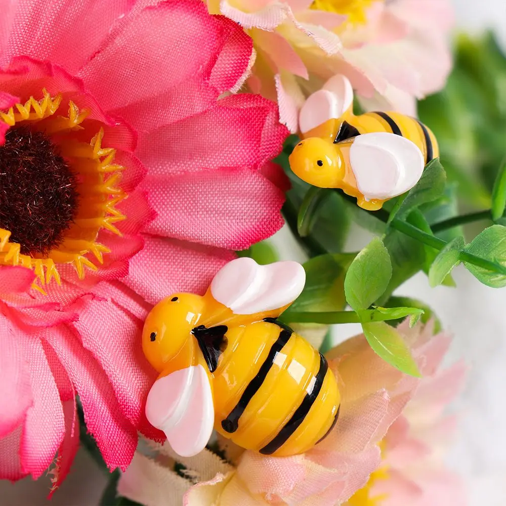 5pcs/ lot Crafts Hair Ornament Children Toys Artificial Bees Slime Pendants Simulated Animals Mini Bee