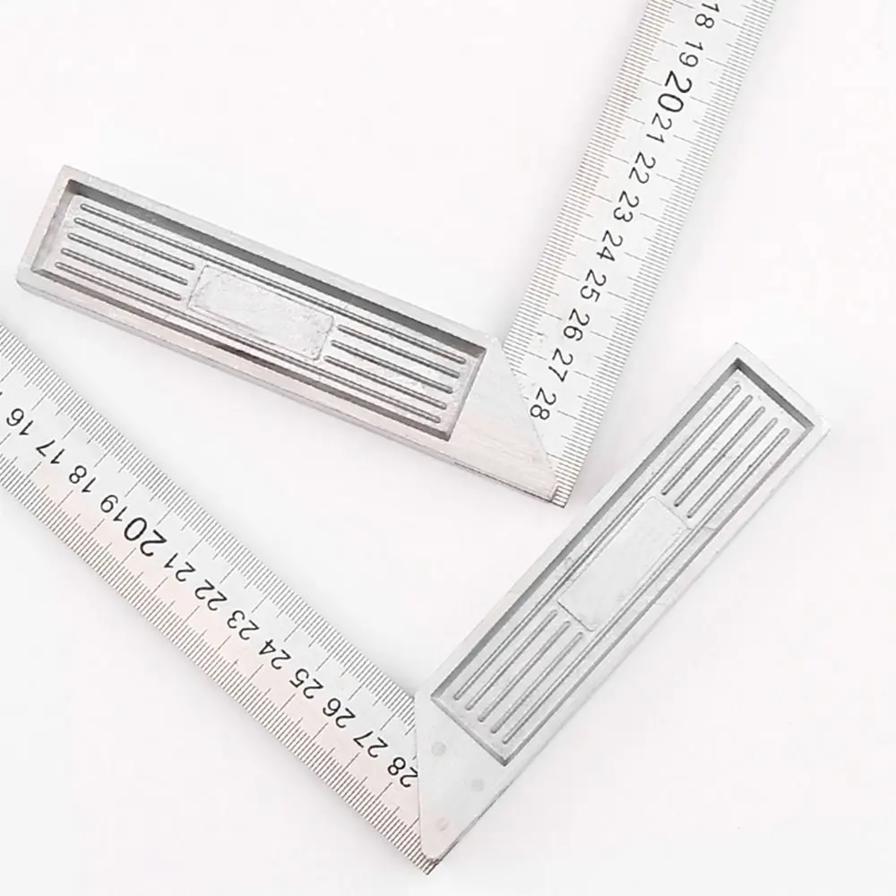 30/50CM Angle Square Ruler 90 Degree Right Angle Ruler Stainless Steel Triangle Ruler Woodworking Gauge Measuring Tool