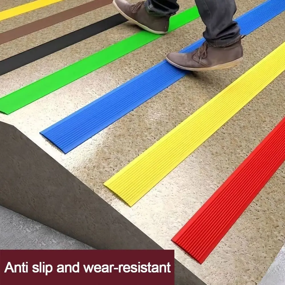 100cm Self-adhesive Anti-Slip Stair Tape Treads Carpet floor Sticker PVC Safety Waterproof Bathroom Floors Ground Sealing Strip