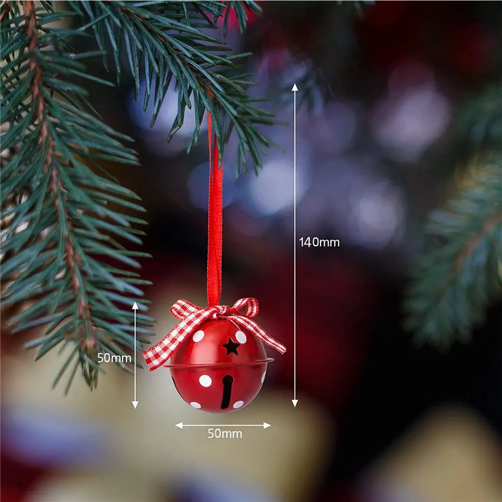Christmas Bells Baubles Party Xmas Tree Decorations Hanging Ornament New Year Decor