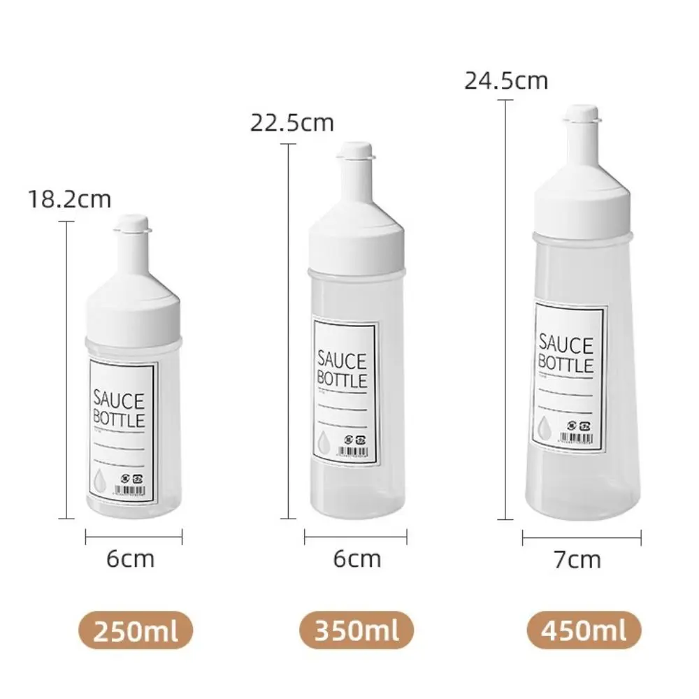 Condiment Squeeze Bottles 350ml Ketchup Mustard Salad Sauce Dispenser with On Cap Lids Olive Oil Bottle Kitchen Gadget
