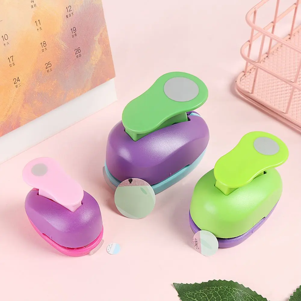 Round Embossing Device Children's Educational Embossing Machine Embossing Device Manual DIY Paper Cutter 9mm 16mm 25mm