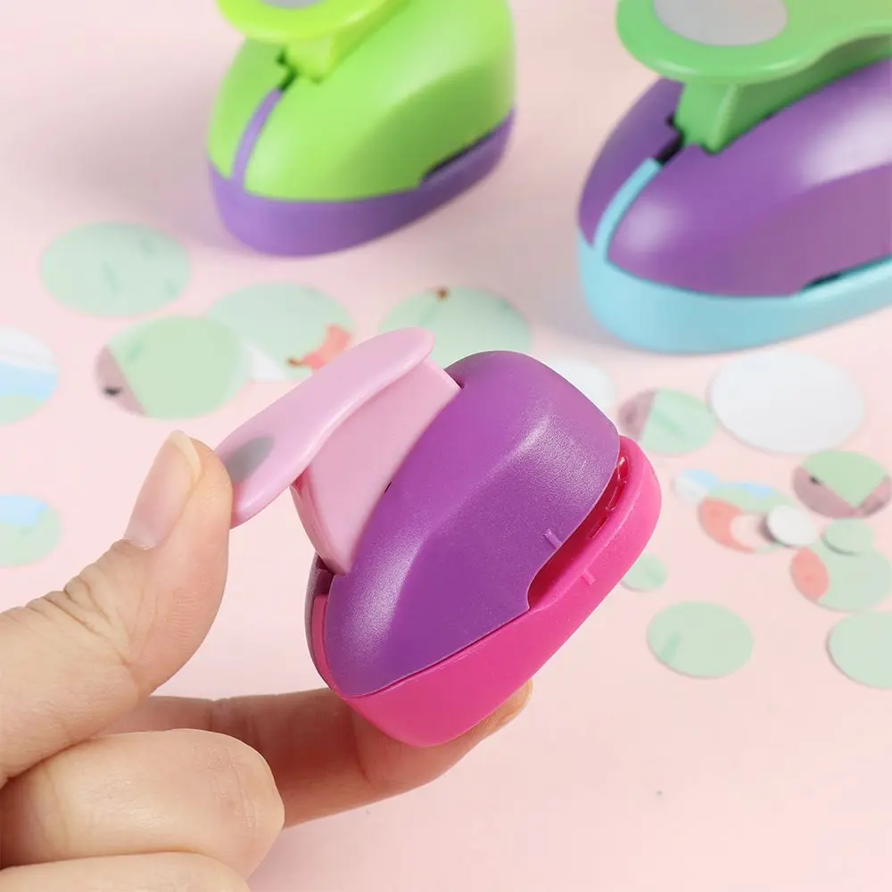 Round Embossing Device Children's Educational Embossing Machine Embossing Device Manual DIY Paper Cutter 9mm 16mm 25mm