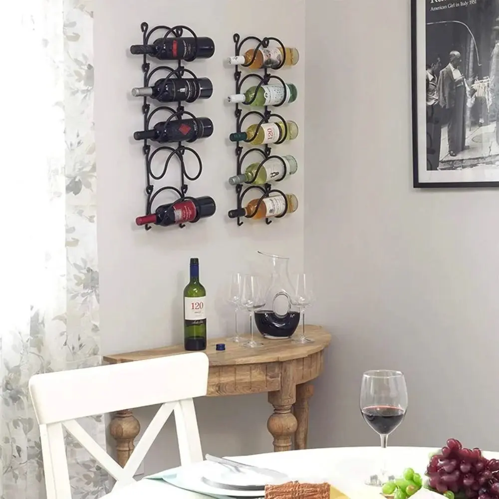 Wall-Mounted Towel Storage Rack Wine Rack Multifunctional Storage Shelf Easy Install Space-Saving Room Decor Bedroom Supply