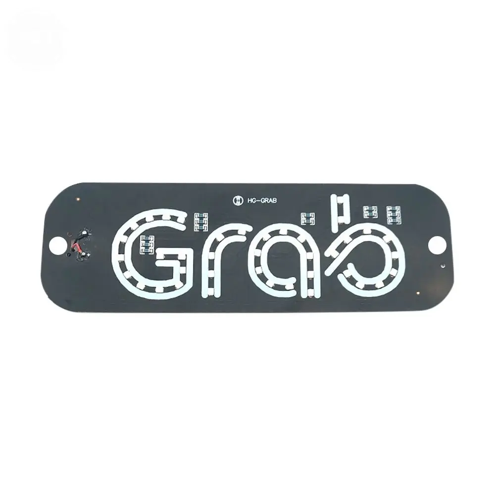 1Pc GRAB LED Signal Beacon Taxi Panel Car Light Signal Light Windscreen Green Light Cab Indicator Inside Taxi Light Car