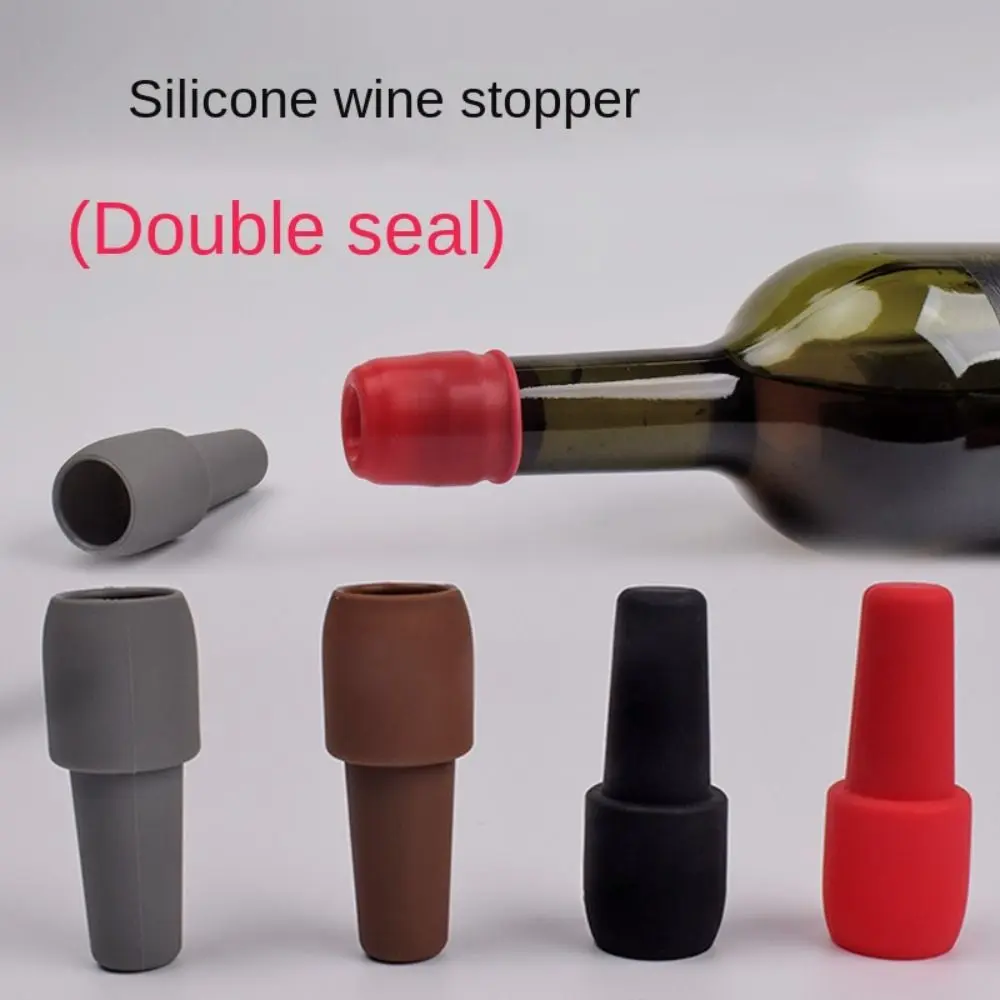 1/5PC Reusable Sparkling Wine Bottle Stopper Silicone Wine Sealer for Wine Bottles Wine Stopper Kitchen Tools