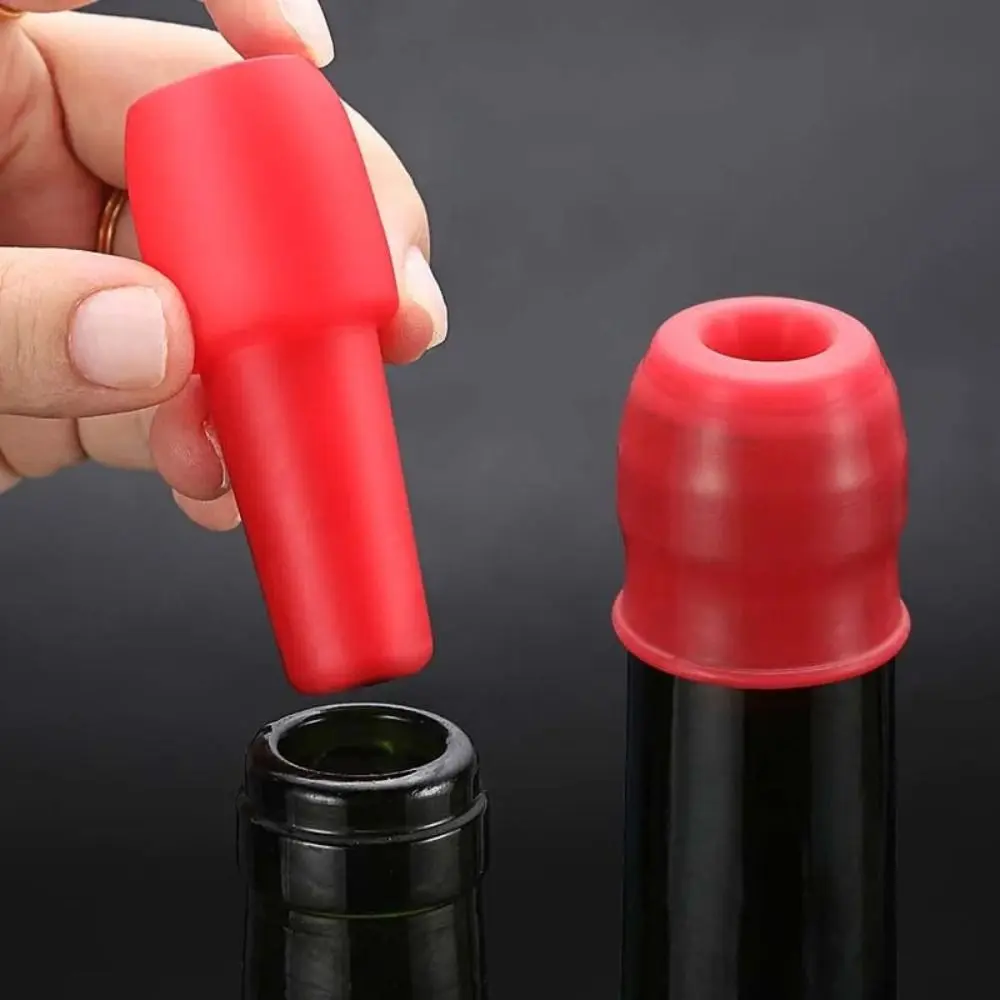 1/5PC Reusable Sparkling Wine Bottle Stopper Silicone Wine Sealer for Wine Bottles Wine Stopper Kitchen Tools