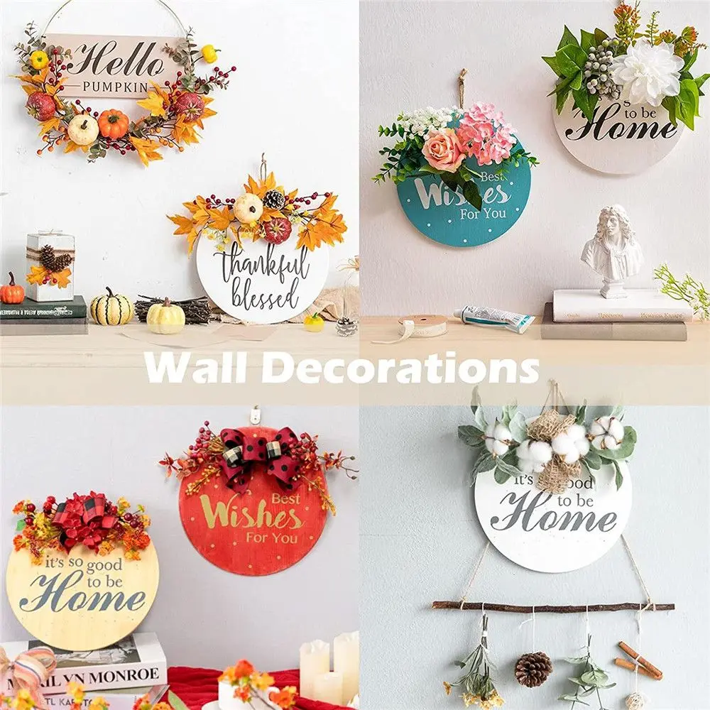 3/5/10pcs New Craft Wedding Decor Party Supplies Wooden Tags DIY Writing Wood Circles Ornament Blank Plaque Round Wood Pieces